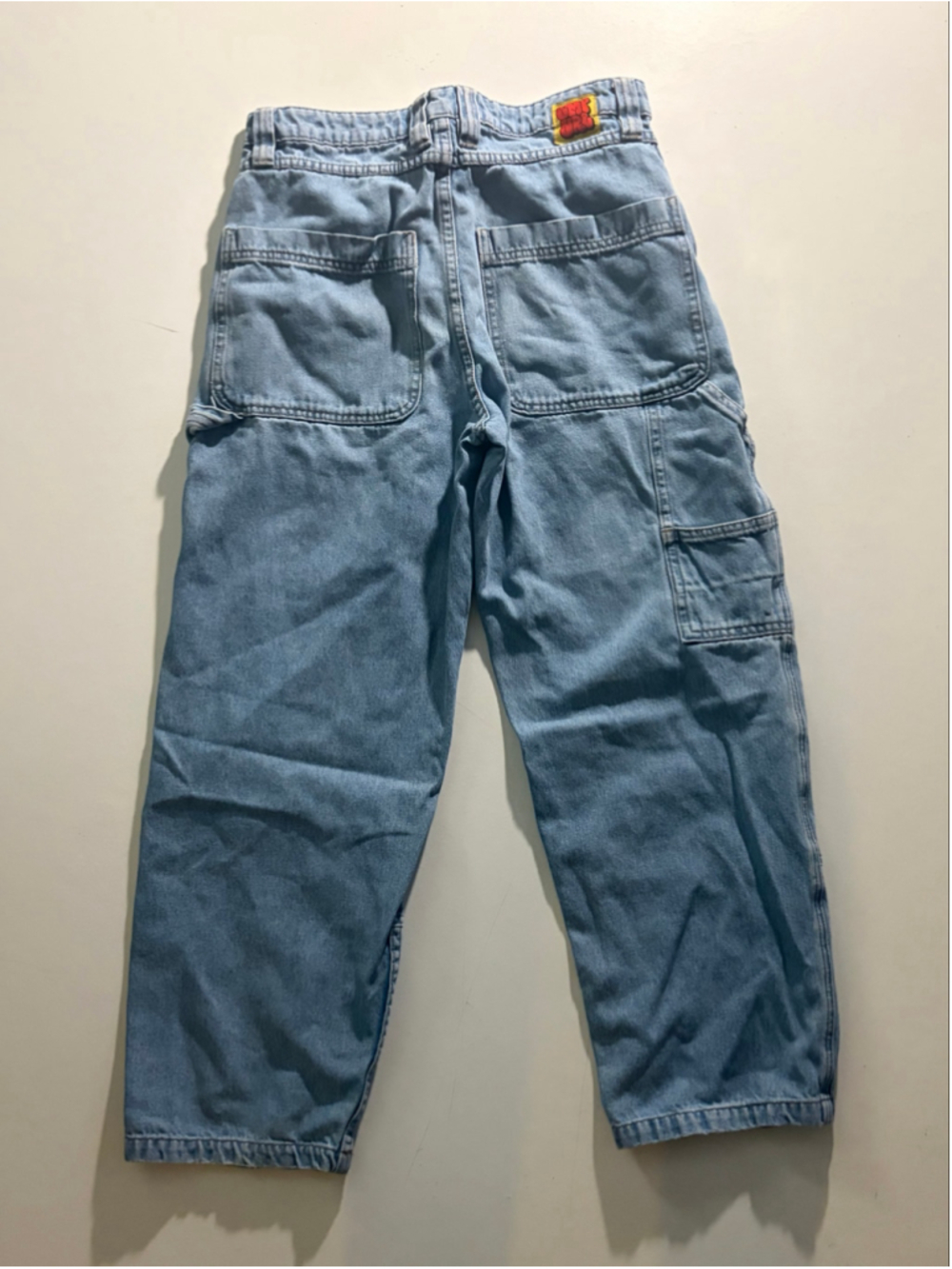 Men's Empyre Relaxed Jeans Waist 28 Blue Orange - Picture 8 of 8